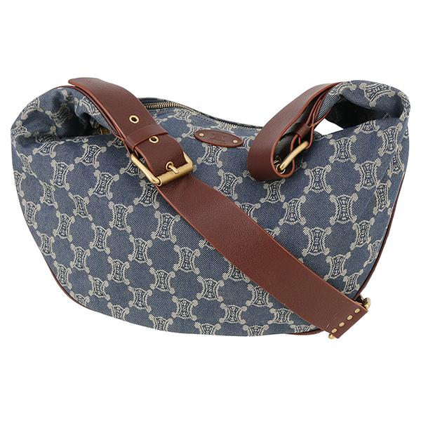 CELINE（セリーヌ） ショルダーバッグ マカダム デニム ブルー
