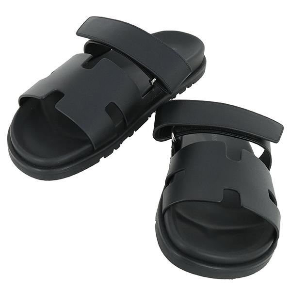 HERMES（エルメス） サンダル シプレ ヴォーグレネ 黒 41サイズ 約26cm