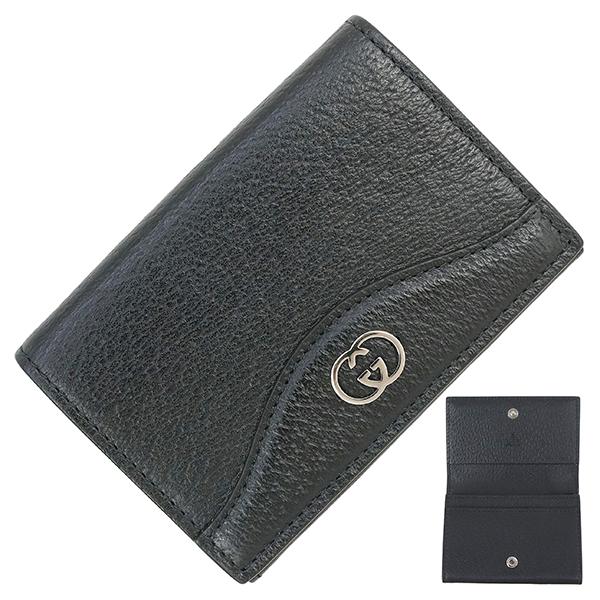 GUCCI（グッチ） 名刺入れ インターロッキングG レザー 739425