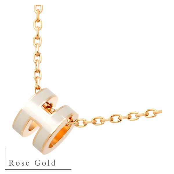 HERMES（エルメス） ネックレス ペンダント ミニ ポップH マロン