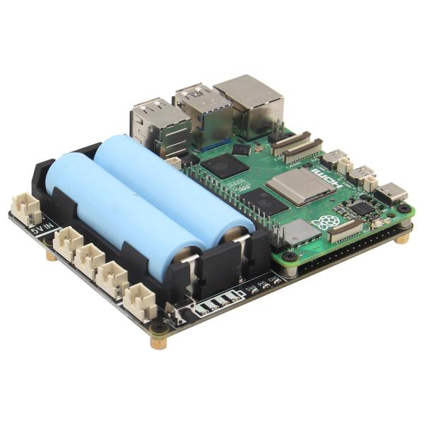 Geekworm Raspberry Pi 5 UPS 電源管理拡張ボード (X1201)、Raspberry