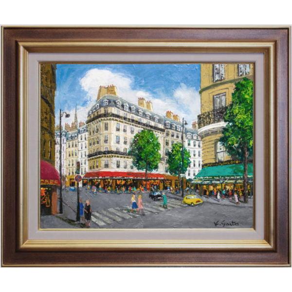 油絵肉筆絵画F40サイズ「Paris」