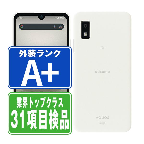 AQUOS SH-53D wish3 ホワイト SIMフリー ドコモ 中古 スマホ 本体 ほぼ