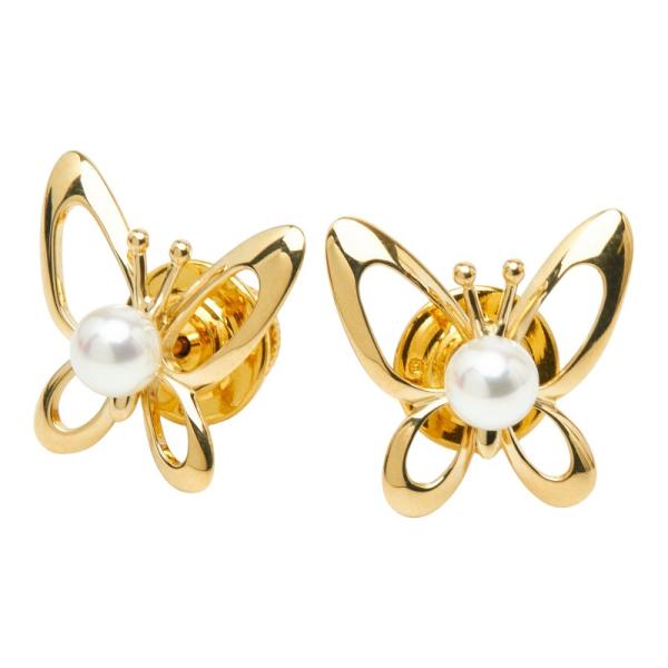 MIKIMOTO（ミキモト） K18 ゴールド パール5.4mm バタフライ 蝶々