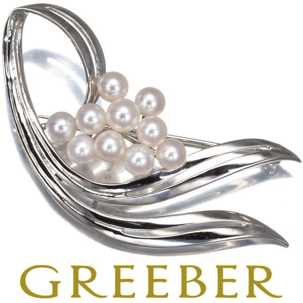 ミキモト ブローチ パール 真珠 5.0-5.5mm シルバー 925