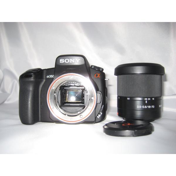 SONY デジタル一眼レフ α350 レンズキット DT 18-70mm F3.5-5.6付属