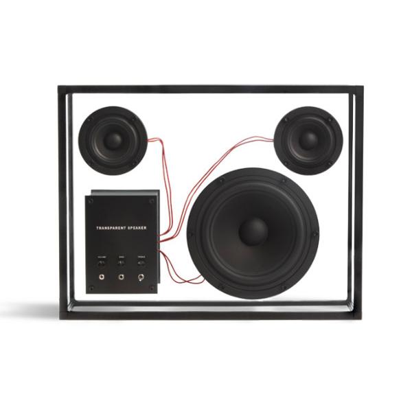 TRANSPARENT SOUND TRANSPARENT SPEAKER（REDコード）北欧デザイン透明