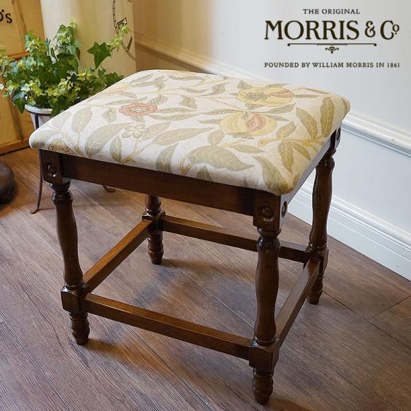 アンティーク家具風 スツール 椅子 イス 木製 オーク脚 ウィリアム