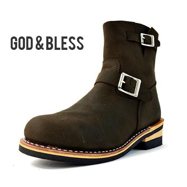 エンジニアブーツ メンズ レディース ブーツ ブラウン 茶 本革 レザー