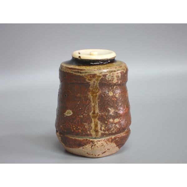 利休瀬戸茶入 蔵田光憲造 共箱なし（本体のみ） : 茶道具商 越中屋