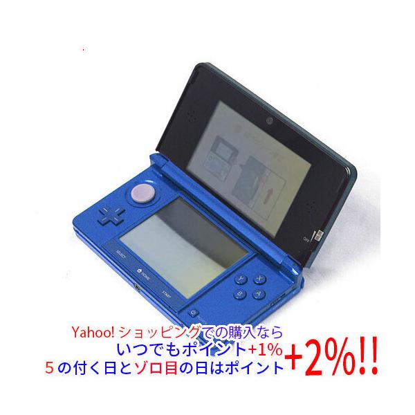 ニンテンドー3DS 【中古】任天堂 コバルトブルー CTR-S-BBAA 本体のみ