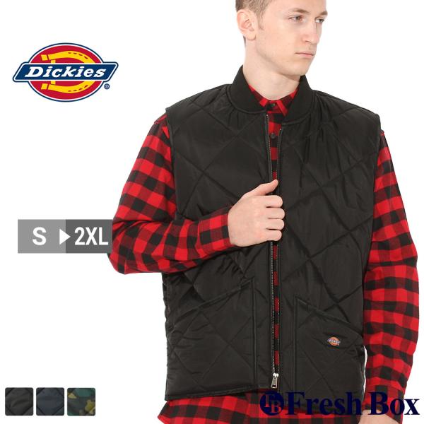 Dickies（ディッキーズ） ワーク ベスト 中綿 メンズ 中綿ベスト