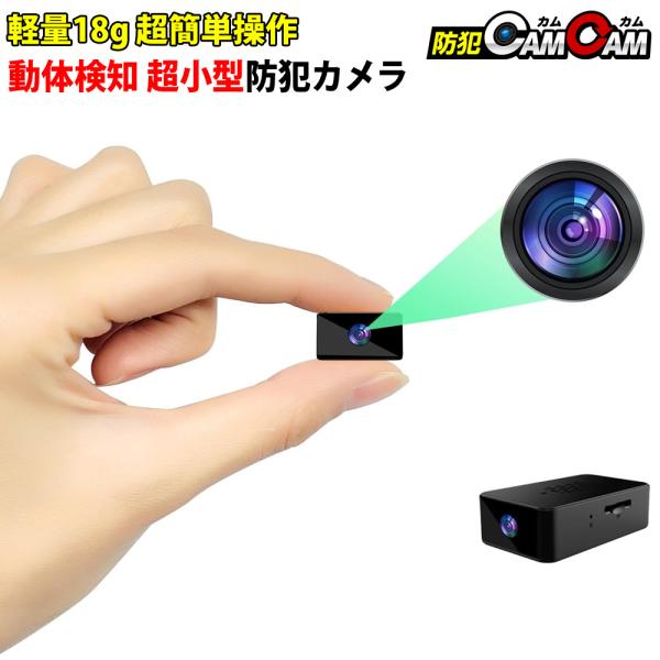 防犯カメラ 小型カメラ 遠隔操作 軽量18g 超簡単操作 動体検知 暗視