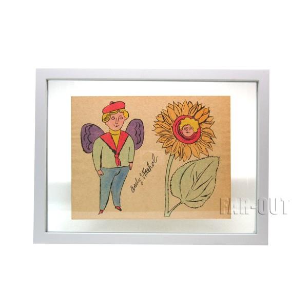 アンディ・ウォーホル プリポップ オリジナルアート 天使とひまわり