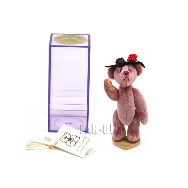 Little Gem Teddy Bear テディベア ミニチュア ぬいぐるみ ラズベリー