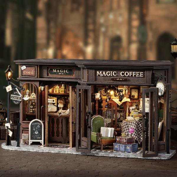 ドールハウス 手作りキットセットミニチュア Vintage Coffee Shop