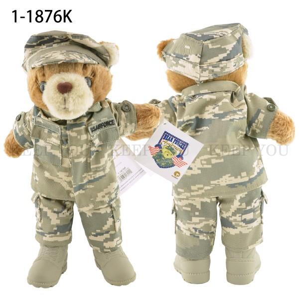 テディベア ミリタリー仕様 約25cm 軍隊 迷彩柄 BEAR FORCES of