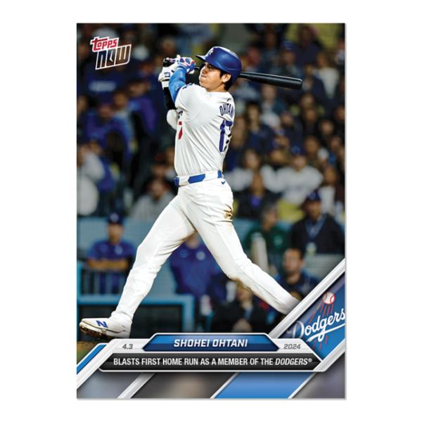 Topps 大谷翔平 #0036 ドジャース移籍後初ホームラン！ BLASTS FIRST