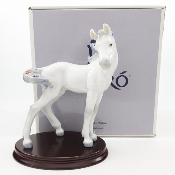 リヤドロ ♯6827 「The Horse」 フィギュリン 箱付き Lladro/陶器/置物