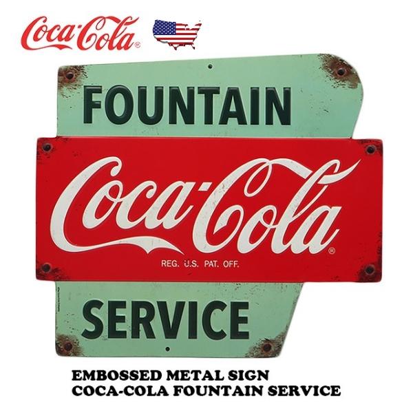 Coca Cola（コカコーラ） 看板 ダイカット エンボス メタルサイン COCA