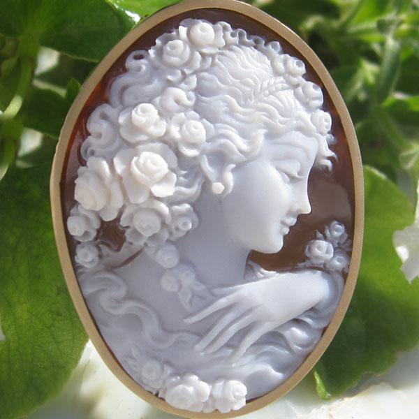 CAMEO（カメオ） Ciro Accanito作 シェルカメオ K18 ペンダント