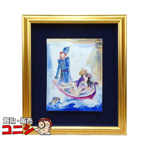 マイセン 【質コニシ】【Meissen/マイセン】陶板画 ゴンドラ