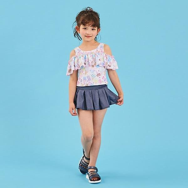 mezzo piano メゾピアノ アイス柄セパレート水着 100 110 120 130