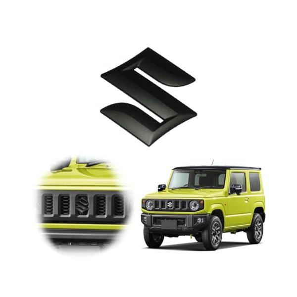 互換品 ジムニー エンブレム マットブラック スズキ JB64 JB74ジムニー