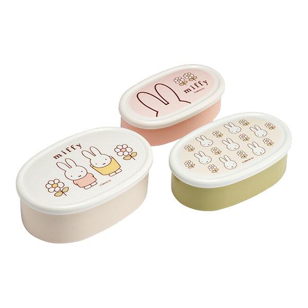 Miffy（ミッフィー） ミッフィー「抗菌 シール容器 3Pセット」 : 金箔