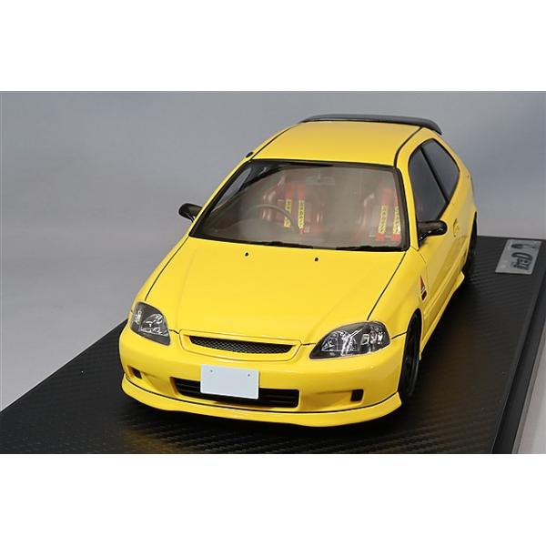 イグニッションモデル 1/18 ホンダ シビック (EK9) タイプR イエロー