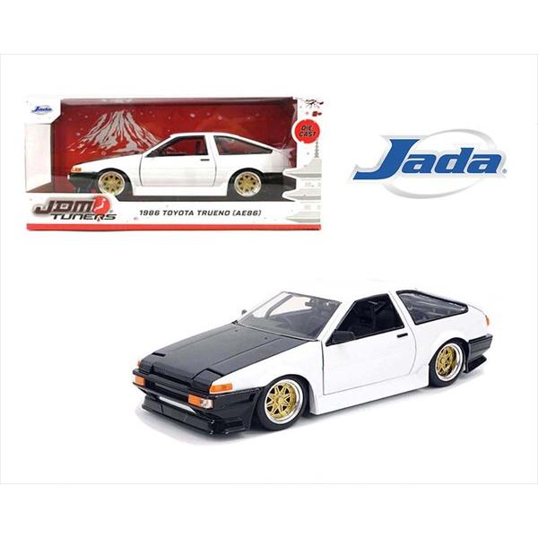 ミニカー 1/24 JadaTOYS 1986 トヨタ スプリンター トレノ AE86 白 JDM