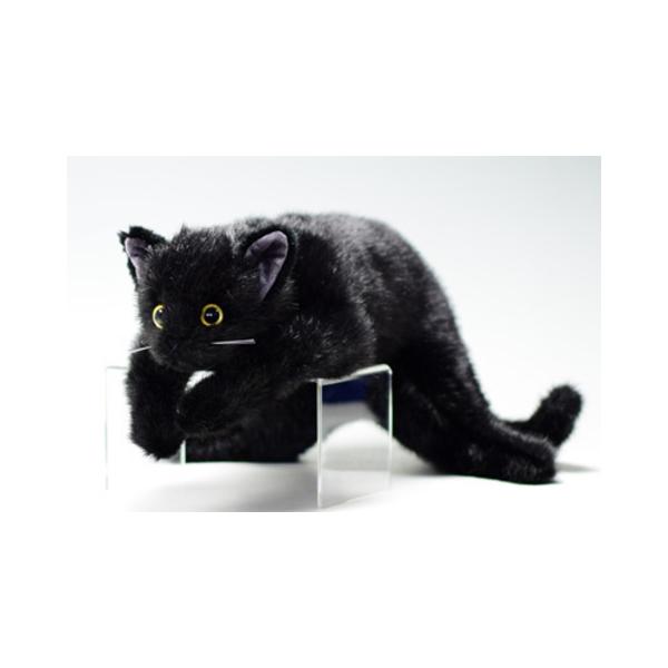 クロネコ L 童心 日本製リアルシリーズ ぬいぐるみ 猫 ネコ : HONDA