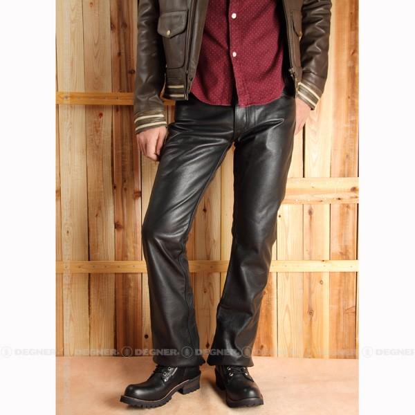DEGNER デグナー レザー パンツ ブーツカット DP-11A 34インチ : アイ