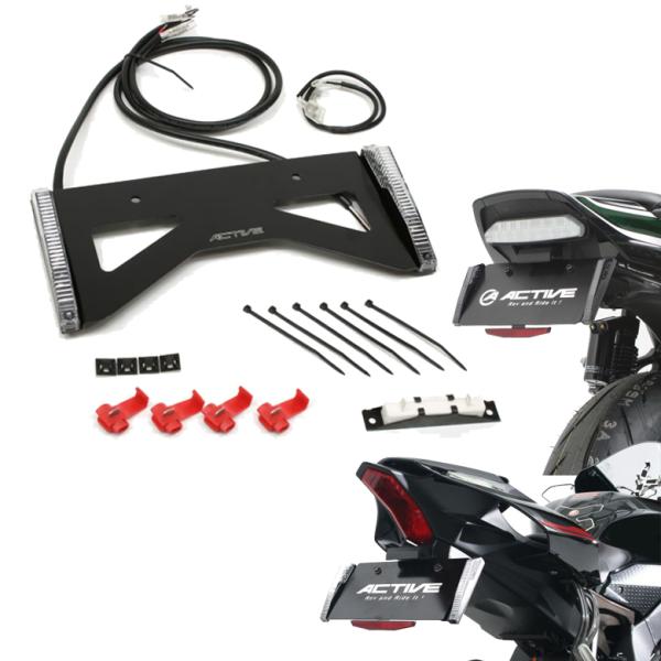 バイク 電装系 アクティブ LEDナンバーサイドウインカー ストレート
