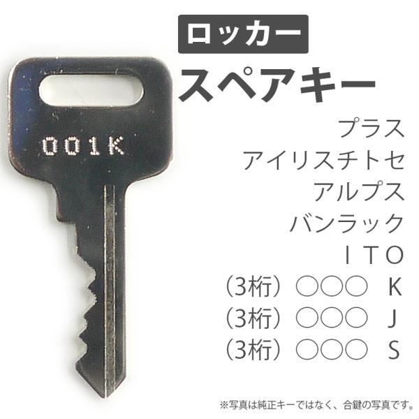 合鍵 スペアキー製作 ロッカー用 プラス（PLUS） アイリスチトセ