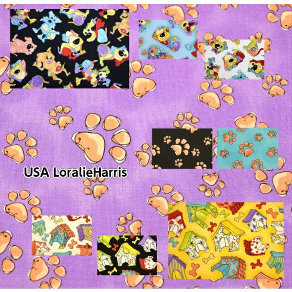 Loralie Harris[3デザイン] USAコットン/生地/布/綿/猫柄/輸入生地