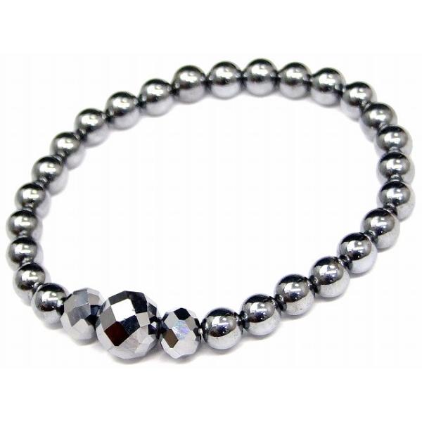 天然石 パワーストーン 55867 テラヘルツ 6mm/10mm A 64面カット