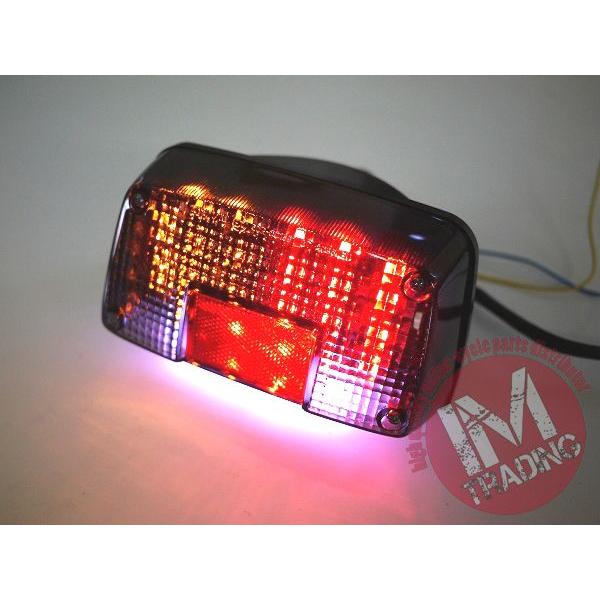 GSX400インパルス用 LEDウインカー付きテールランプ スモークレンズ