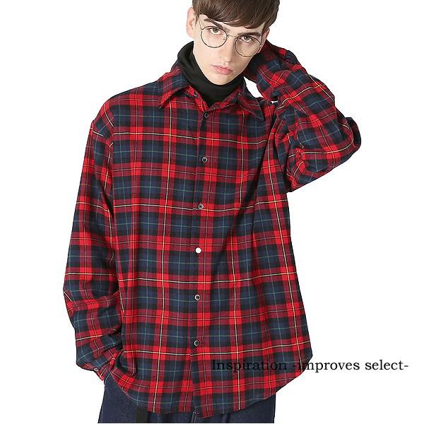 improves（インプローブス） チェックシャツ 長袖 チェック柄 シャツ