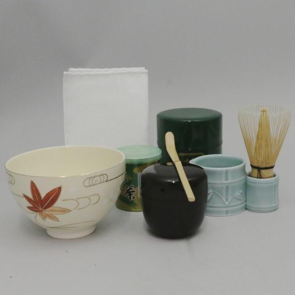 E/松葉終了）茶道具 茶道具セット 入門者8点セット 点て出し8点セット