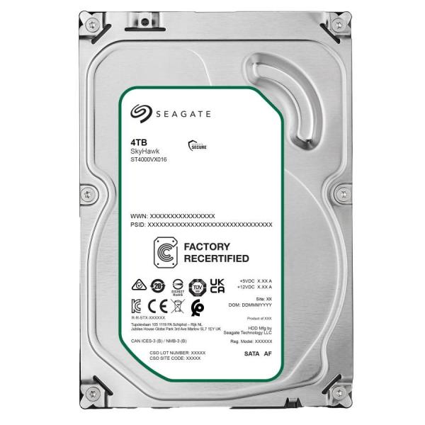 整備済み品 Seagate 3.5インチ HDD 4TB SATA 6Gb/s ST4000VX016