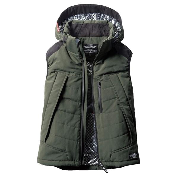 BURTLE（バートル） 防寒ベスト 5274 アーミカーキ XXL サーモクラフト