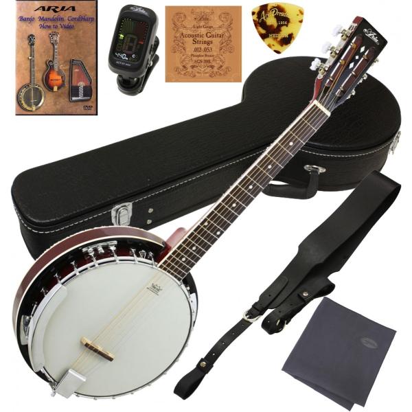 調整済みで弾きやすい ARIA SB-10G ギターバンジョー初心者セット
