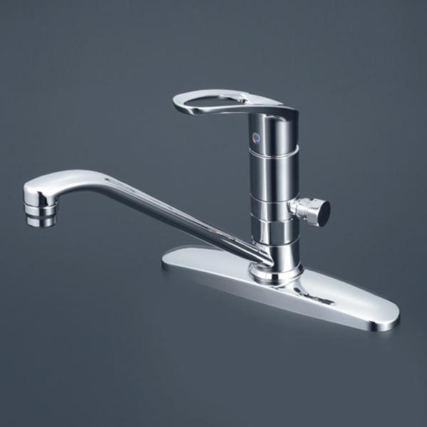 KVK 流し台用シングルレバー式混合栓(分岐孔付) KM5091TTN (水栓金具