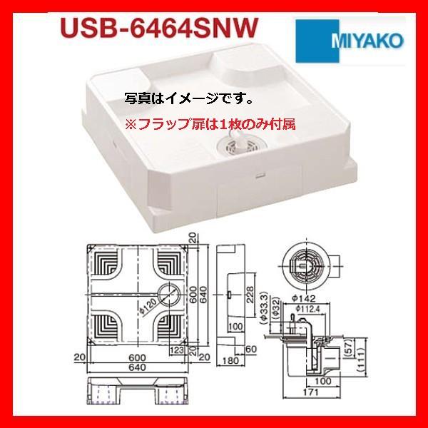 MIYAKO 【メーカー直送】≪ミヤコ USB-6464SNW≫ シナネン ベストレイ