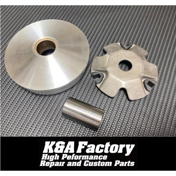 Φ92mmの超大径!! 軽量ワイドフェイスハイスピードプーリー ディオZX