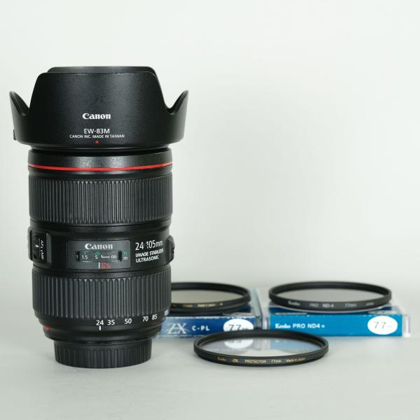 良品 | 高級フィルター3種付] Canon EF24-105mm F4L IS II USM EF