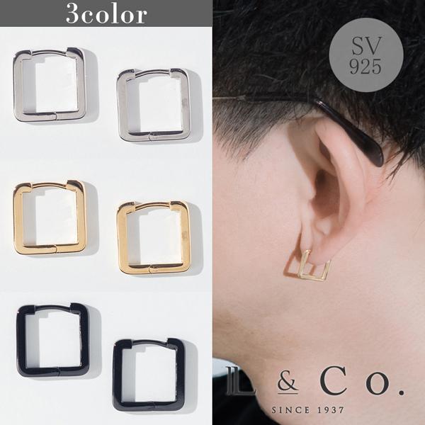 Jewel closet by L&Co. ピアス メンズ レディース 四角形 スクエア