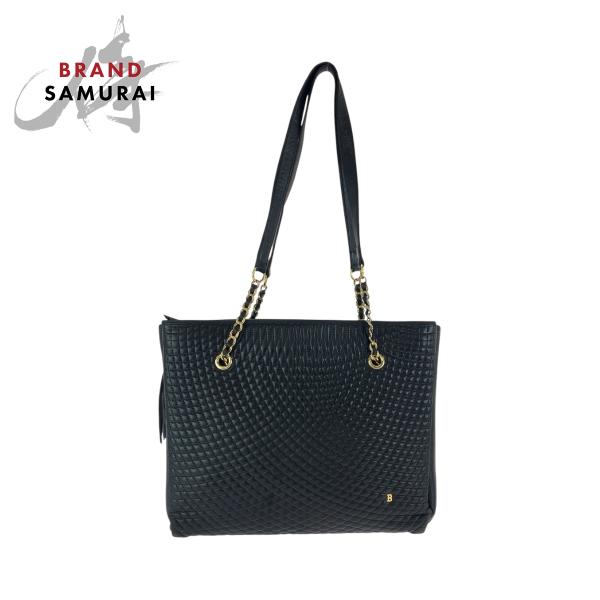 Bally（バリー） ヴィンテージ キルティング フリンジ ブラック 黒