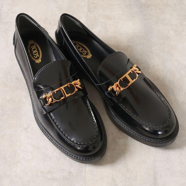 TOD'S（トッズ） TODS T Chain Leather Loafers レザー ローファー